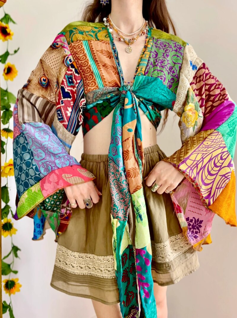 Patchwork Bohemian Blouse